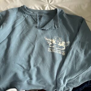 Boys Lie Blue Sweatshirt with White Graphic
